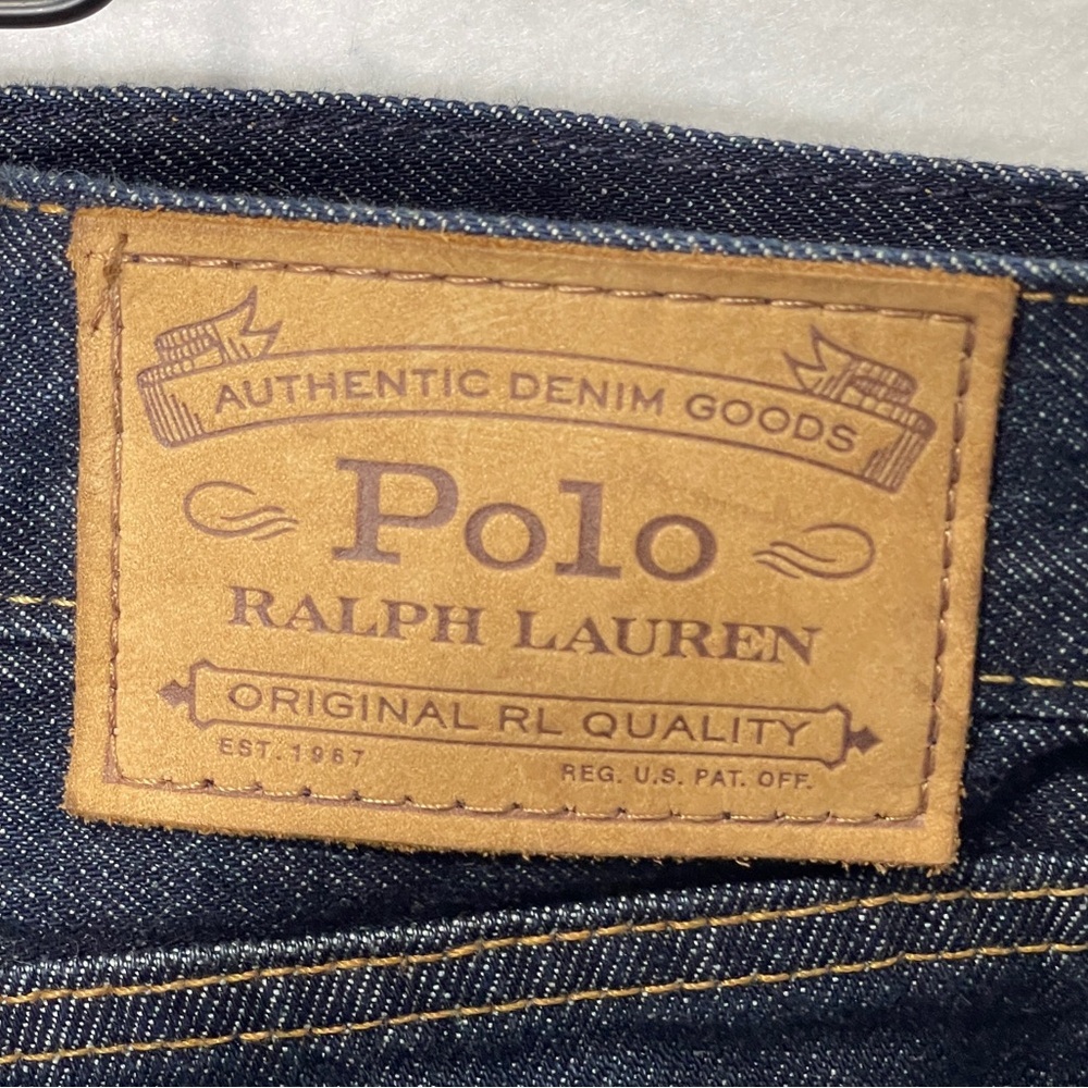 Polo Ralph Lauren Varick Slim Straight Jeans Light Weight Morris 38X34 Cotton - Picture 9 of 13